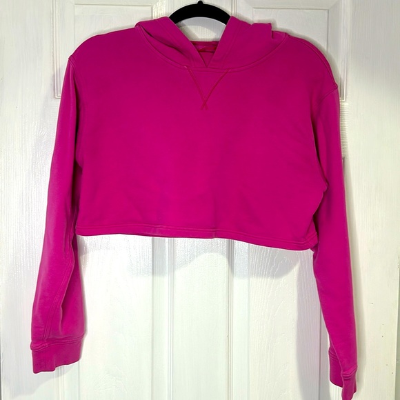 Lululemon All Yours Cropped Hoodie in Sonic Pink size 6 - Picture 2 of 4